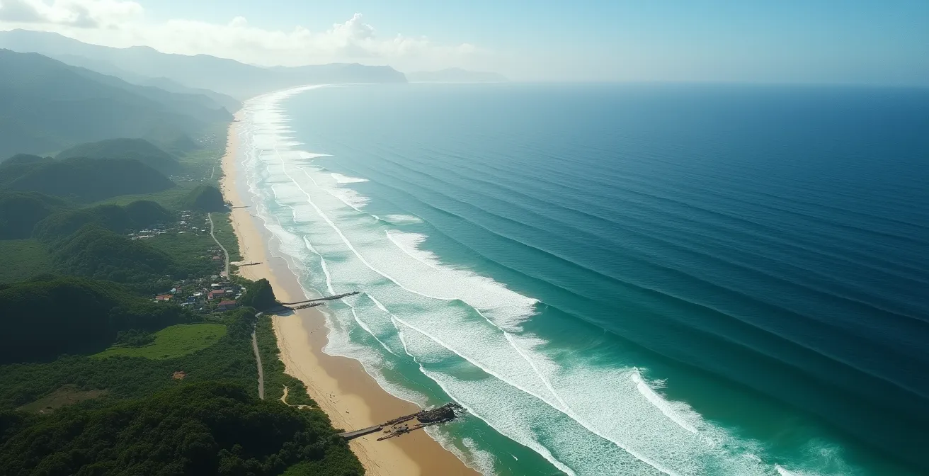 Übersichtskarte der Surfregionen Costa Ricas mit Schwierigkeitsgraden