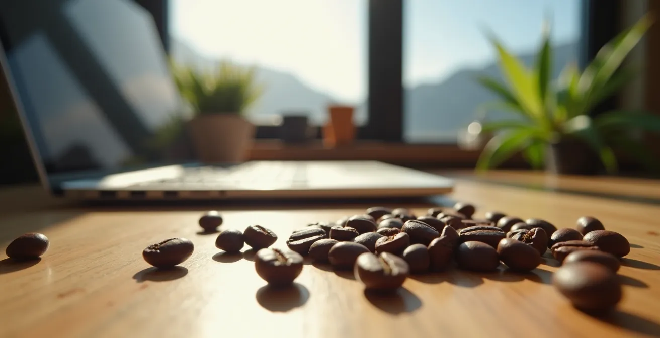 Moderner Coworking-Space mit Blick auf die Berge von Escazú