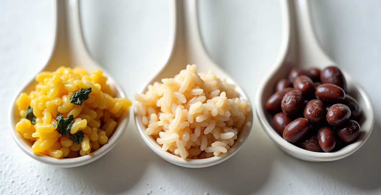 Drei verschiedene Gallo Pinto Variationen aus San José, Limón und Guanacaste