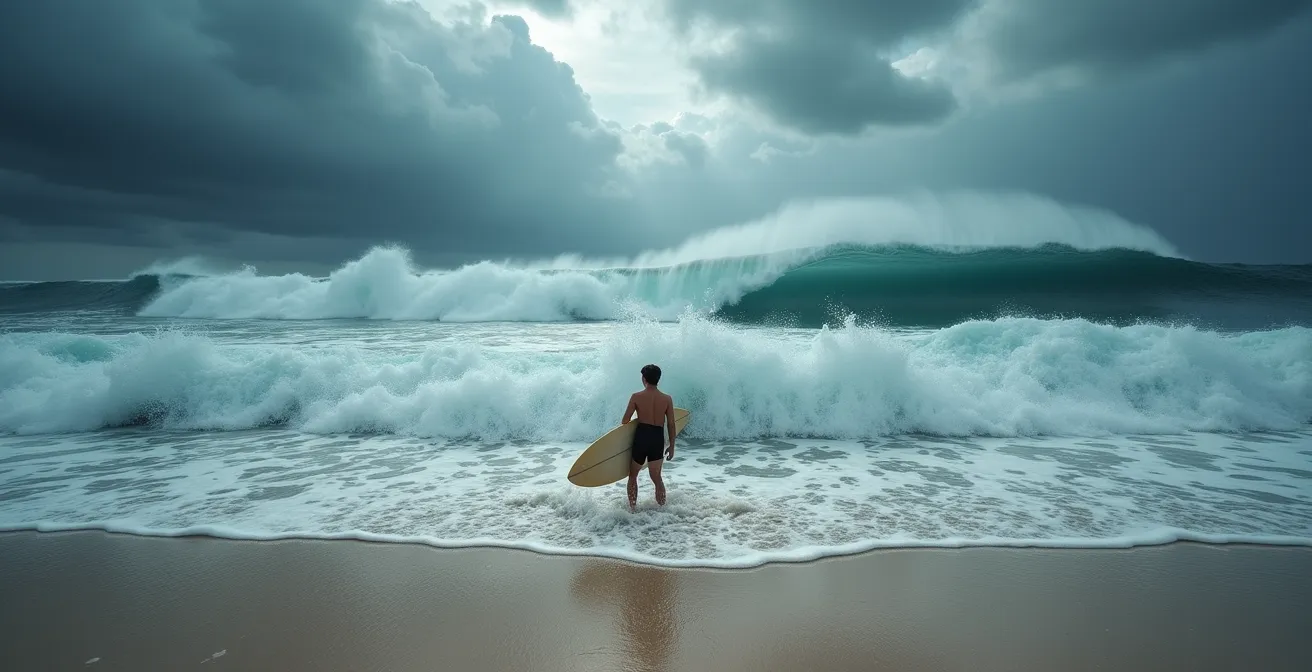 Grafische Darstellung der Kompetenz-Selbsteinschätzung-Kurve beim Surfen lernen