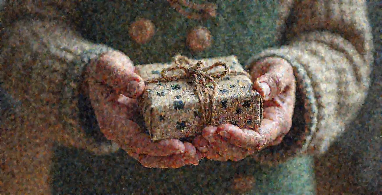 Respektvolle Übergabe eines deutschen Gastgeschenks in costa-ricanischer Pension