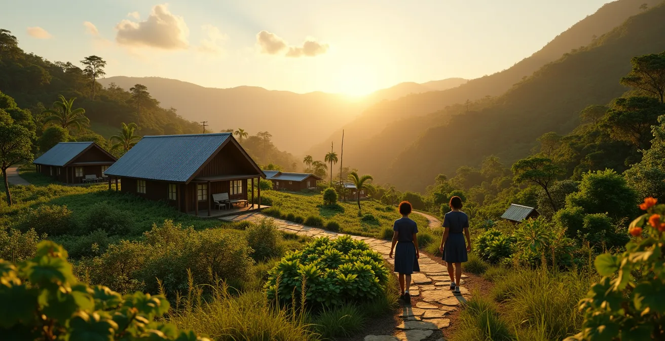 Grafische Darstellung der positiven Auswirkungen von gemeinschaftsbasiertem Tourismus